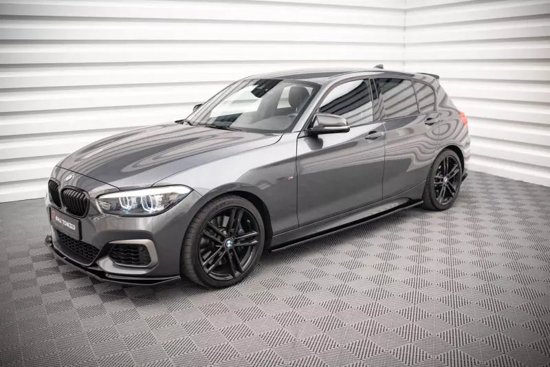 Maxton Design Seitenschweller (Paar) V.2 für. BMW 1er F20 M135i / M140i / M Paket (5-Türer) Hochglanz schwarz – Ansicht 3