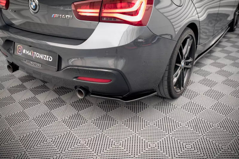 Maxton Design Diffusor Flaps V.2 für BMW 1er F20 / F21 M Power Facelift Hochglanz schwarz – Ansicht 1