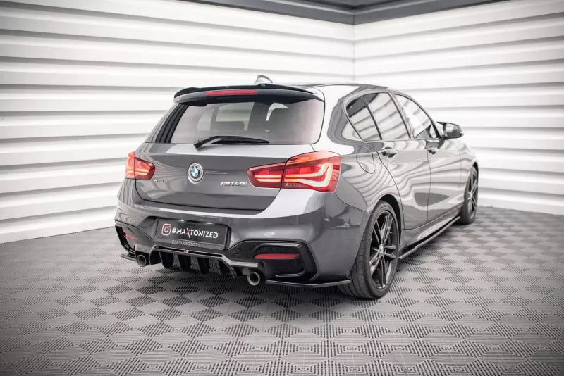 Maxton Design Heckspoiler Lippe V.2 für BMW 1er F20 / F21 M Power Facelift Hochglanz schwarz – Ansicht 2