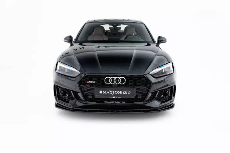 Maxton Design Frontlippe V.1 für Audi RS5 B9 F5 Coupe / Sportback Hochglanz schwarz – Ansicht 2