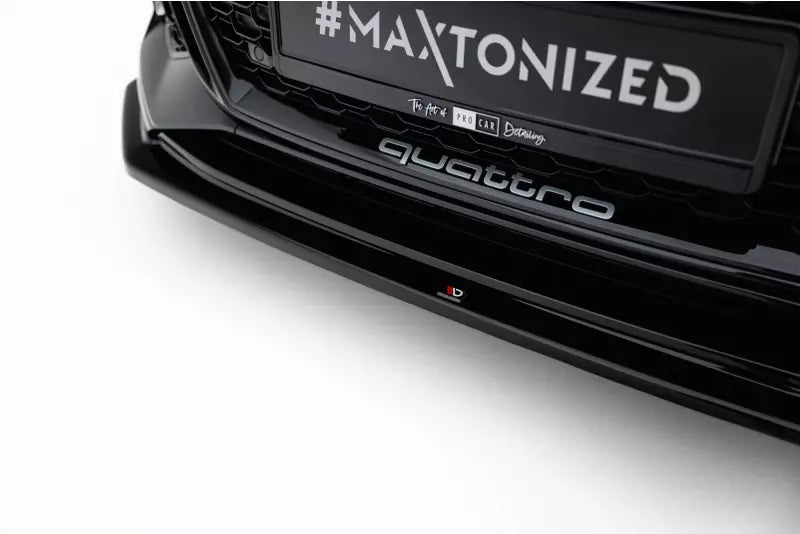 Maxton Design Frontlippe V.2 für Audi RS5 B9 F5 Coupe / Sportback Hochglanz schwarz – Ansicht 3