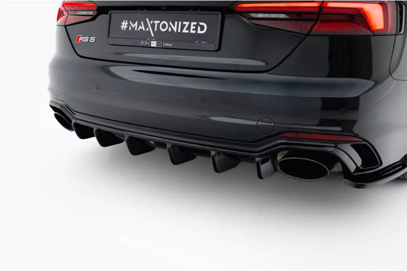 Maxton Design Heckdiffusor für Audi RS5 B9 F5 Coupe / Sportback Hochglanz schwarz – Ansicht 1