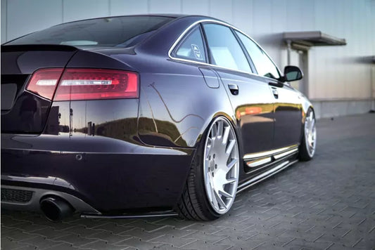 Maxton Design Diffusor Flaps für Audi A6 C6 S-Line Limousine / Avant Facelift Hochglanz schwarz – Ansicht 1