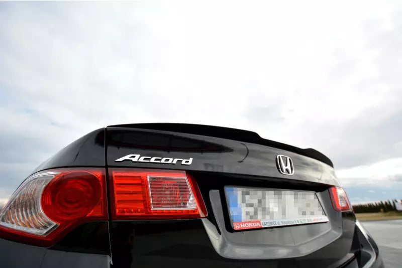Maxton Design Heckspoiler Lippe für Honda Accord VIII Mk8 (CU) Hochglanz schwarz – Ansicht 2