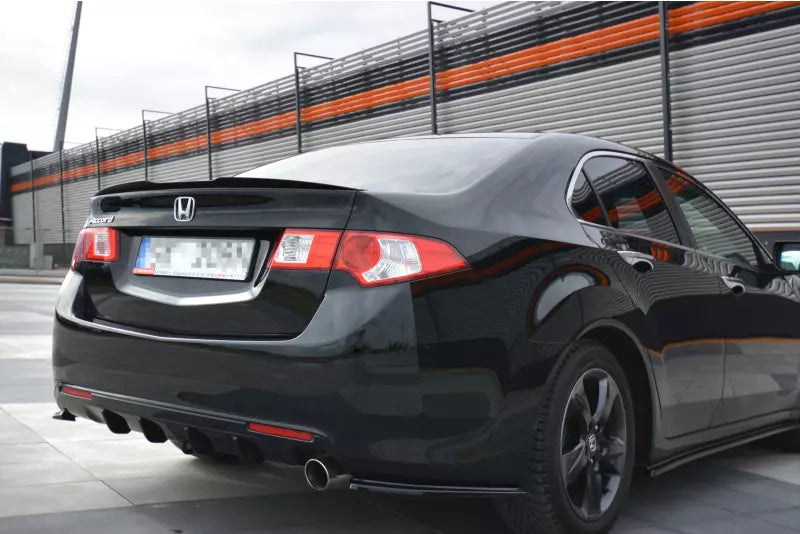 Maxton Design Heckspoiler Lippe für Honda Accord VIII Mk8 (CU) Hochglanz schwarz – Ansicht 3