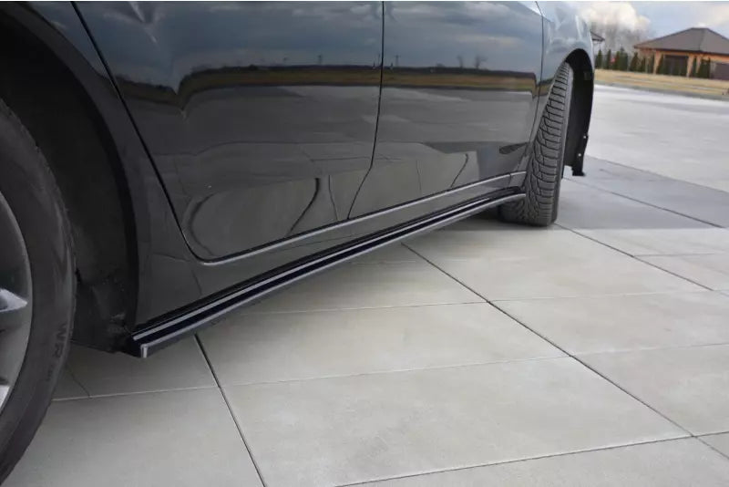 Maxton Design Seitenschweller (Paar) für Honda Accord VIII Mk8 (CU) Limo Hochglanz schwarz – Ansicht 1