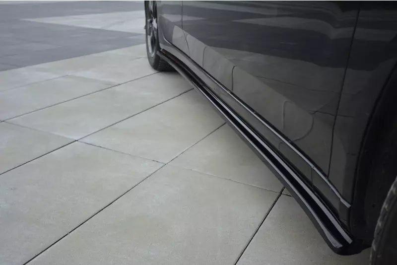 Maxton Design Seitenschweller (Paar) für Honda Accord VIII Mk8 (CU) Limo Hochglanz schwarz – Ansicht 2