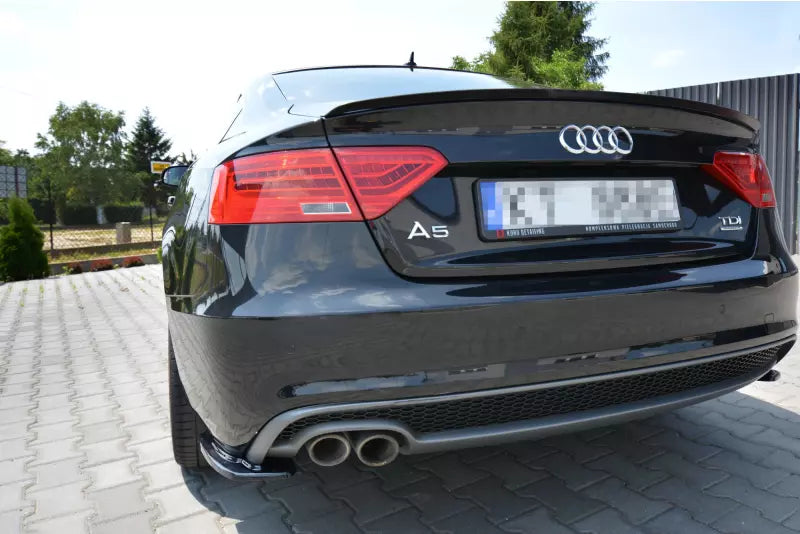 Maxton Design Heckspoiler Lippe für Audi S5 / A5 S-Line B8 8T Sportback (2007-2016) Hochglanz schwarz – Ansicht 4