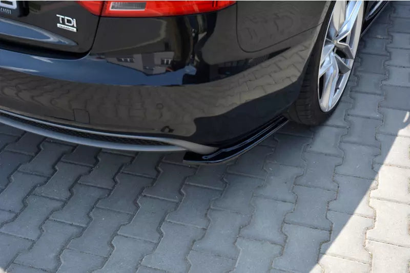 Maxton Design Diffusor Flaps für Audi A5 B8 8T S-Line Sportback Facelift Hochglanz schwarz – Ansicht 2