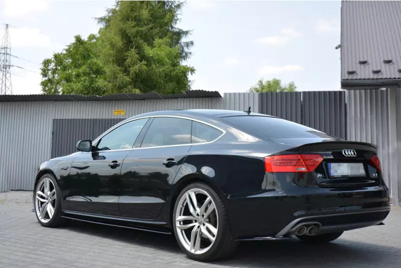 Maxton Design Diffusor Flaps für Audi A5 B8 8T S-Line Sportback Facelift Hochglanz schwarz – Ansicht 4