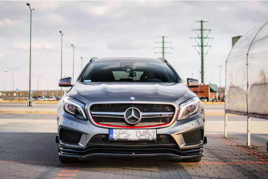 Maxton Design Frontlippe für Mercedes GLA 45 AMG SUV (X156) Hochglanz schwarz – Ansicht 1