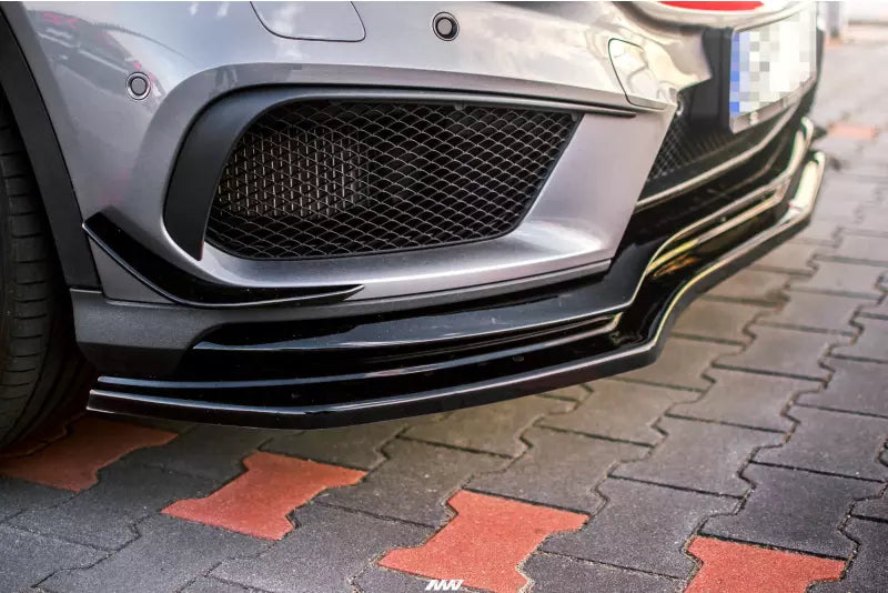 Maxton Design Frontlippe für Mercedes GLA 45 AMG SUV (X156) Hochglanz schwarz – Ansicht 2