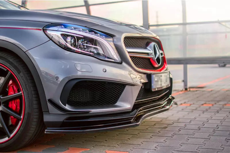 Maxton Design Frontlippe für Mercedes GLA 45 AMG SUV (X156) Hochglanz schwarz – Ansicht 3