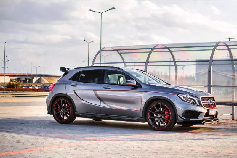 Maxton Design Frontlippe für Mercedes GLA 45 AMG SUV (X156) Hochglanz schwarz – Ansicht 4