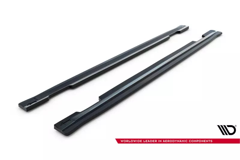 Maxton Design Seitenschweller (Paar) für Mercedes GLA 45 AMG SUV (X156) Hochglanz schwarz – Ansicht 4