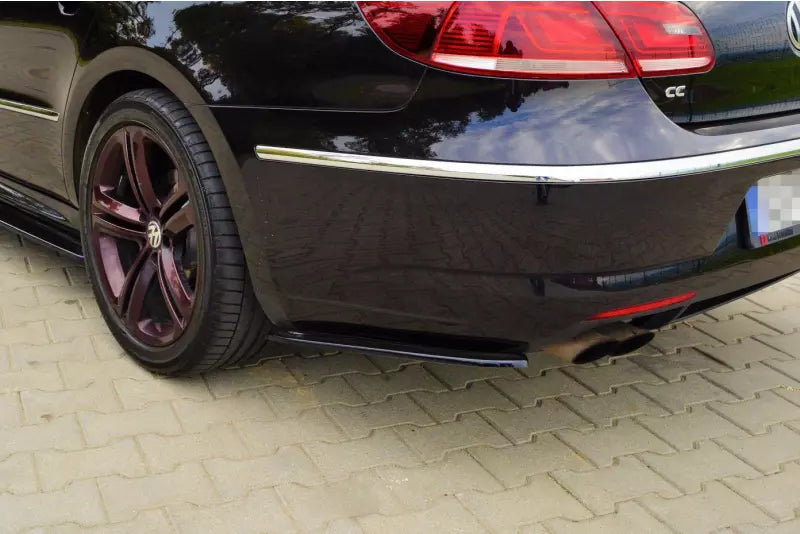 Maxton Design Diffusor Flaps für VW Passat CC R-Line Hochglanz schwarz – Ansicht 1