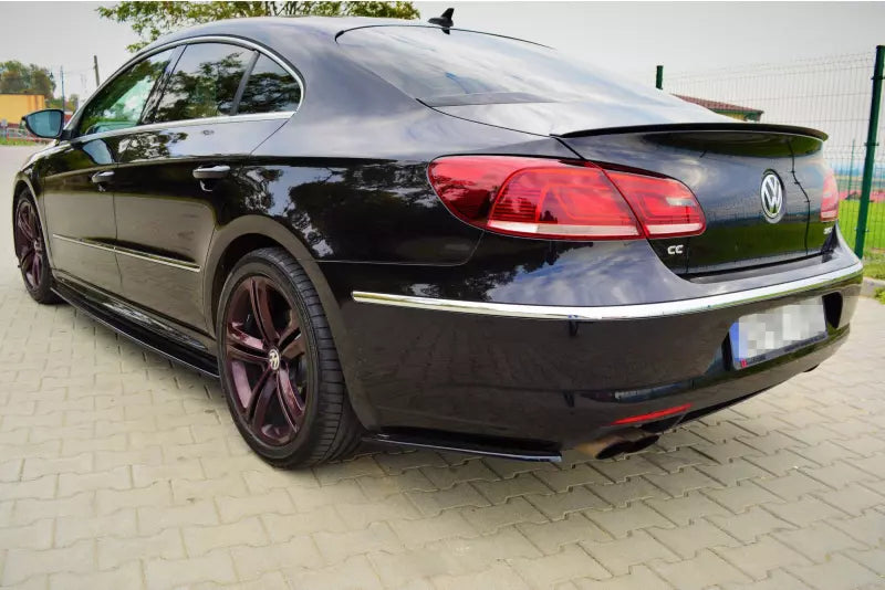 Maxton Design Diffusor Flaps für VW Passat CC R-Line Hochglanz schwarz – Ansicht 2
