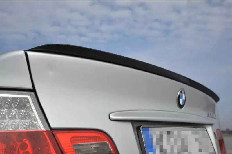 Maxton Design Heckspoiler Lippe für BMW 3er E46 Coupe / Cabrio vor Facelift Hochglanz schwarz – Ansicht 1