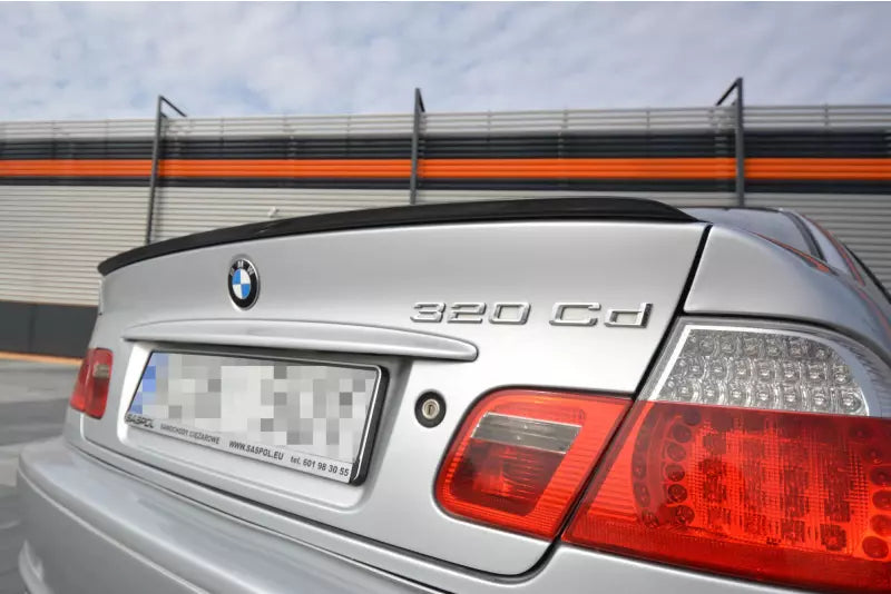 Maxton Design Heckspoiler Lippe für BMW 3er E46 Coupe / Cabrio vor Facelift Hochglanz schwarz – Ansicht 4