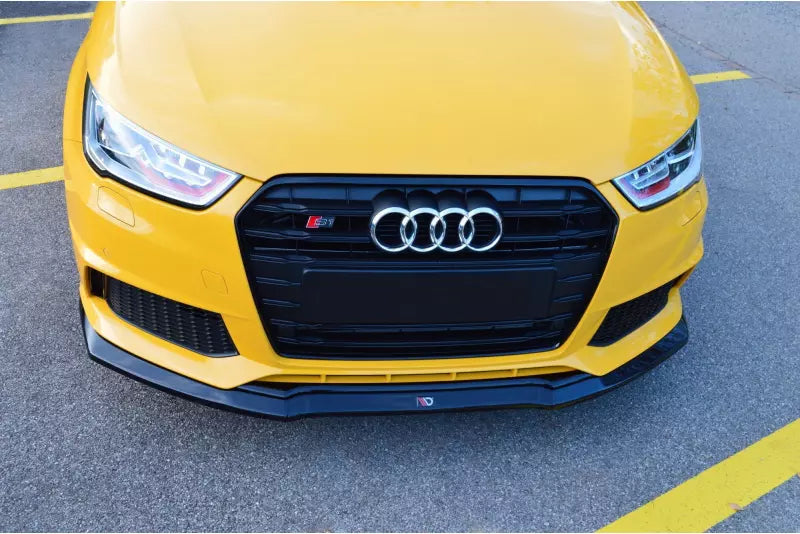 Maxton Design Frontlippe für Audi S1 8X Hochglanz schwarz – Ansicht 2