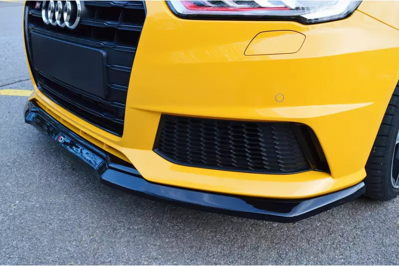 Maxton Design Frontlippe für Audi S1 8X Hochglanz schwarz – Ansicht 3