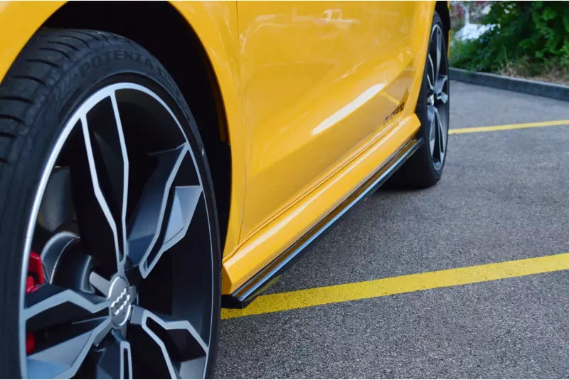 Maxton Design Seitenschweller (Paar) für Audi S1 8X Hochglanz schwarz – Ansicht 2