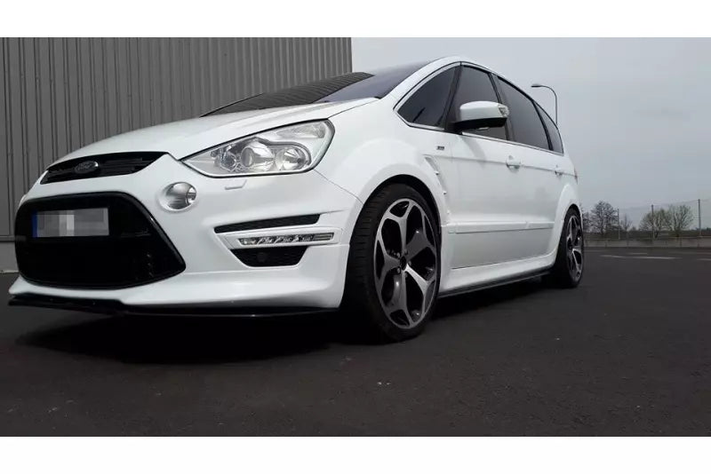 Maxton Design Frontlippe für Ford S-Max Titanium Facelift Hochglanz schwarz – Ansicht 2