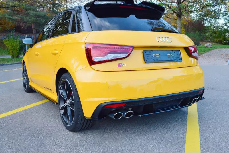 Maxton Design Diffusor Flaps für Audi S1 8X Hochglanz schwarz – Ansicht 1