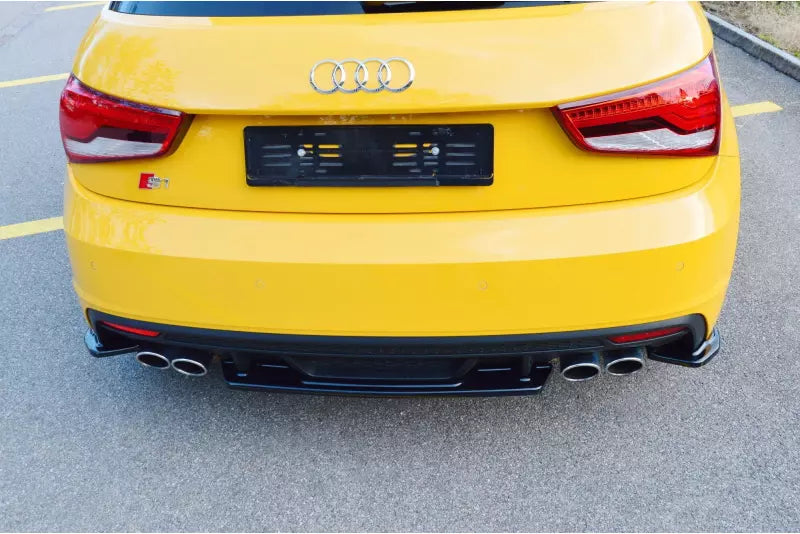 Maxton Design Heckdiffusor für Audi S1 8X Hochglanz schwarz – Ansicht 1