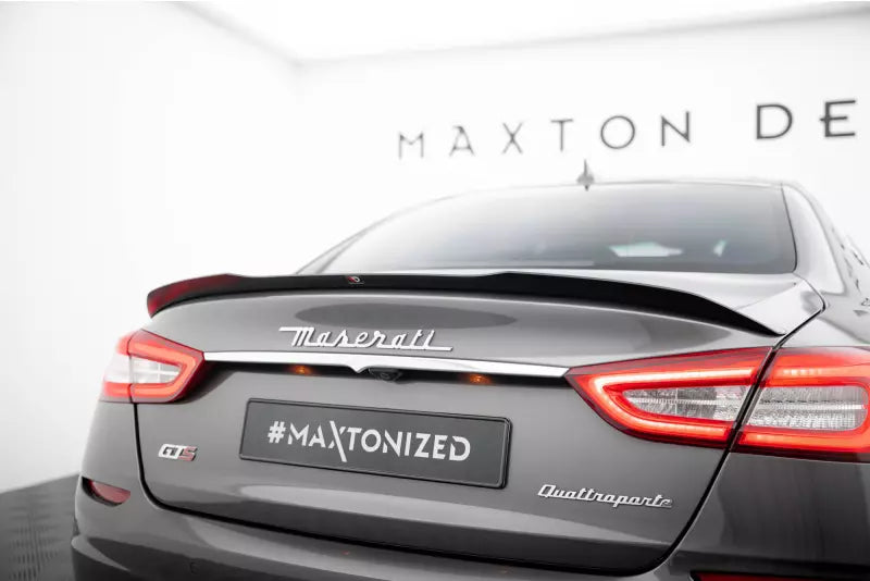 Maxton Design Heckspoiler Lippe für Maserati Quattroporte VI Mk6 Hochglanz schwarz – Ansicht 1