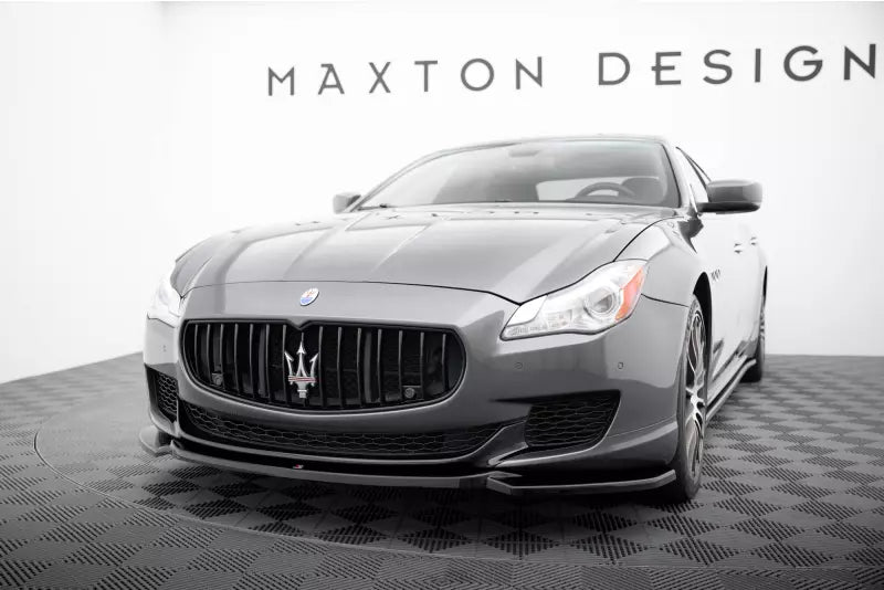 Maxton Design Frontlippe für Maserati Quattroporte VI Mk6 Hochglanz schwarz – Ansicht 1