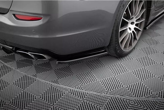 Maxton Design Diffusor Flaps für Maserati Quattroporte VI Mk6 Hochglanz schwarz – Ansicht 1