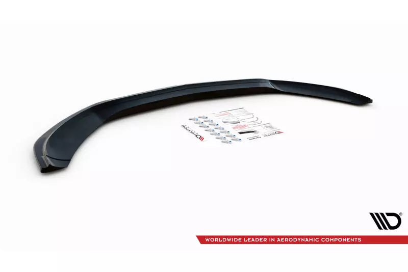 Maxton Design Frontlippe V.1 für Mercedes W205 AMG-Line / C43 AMG (2014-2018) Hochglanz schwarz – Ansicht 4