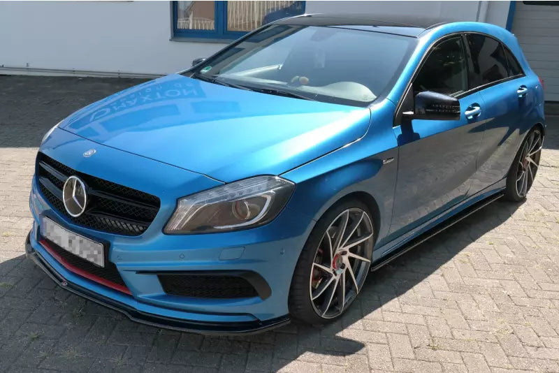 Maxton Design Seitenschweller (Paar) für Mercedes W176 AMG-Line Hochglanz schwarz – Ansicht 3