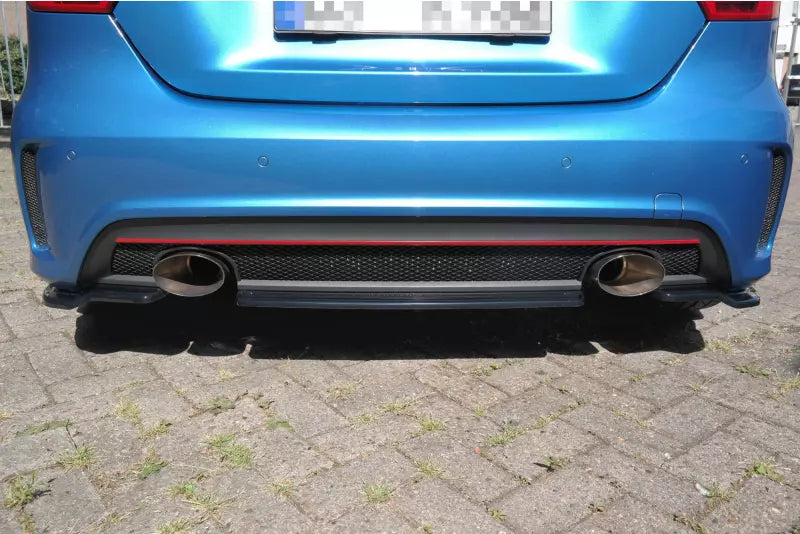 Maxton Design Heckdiffusor für Mercedes W176 AMG-Line vor Facelift Hochglanz schwarz – Ansicht 1