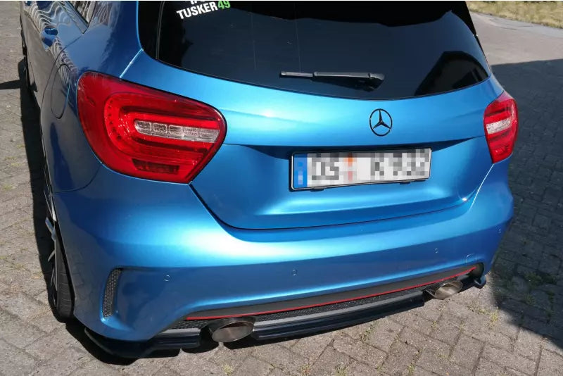 Maxton Design Heckdiffusor für Mercedes W176 AMG-Line vor Facelift Hochglanz schwarz – Ansicht 3