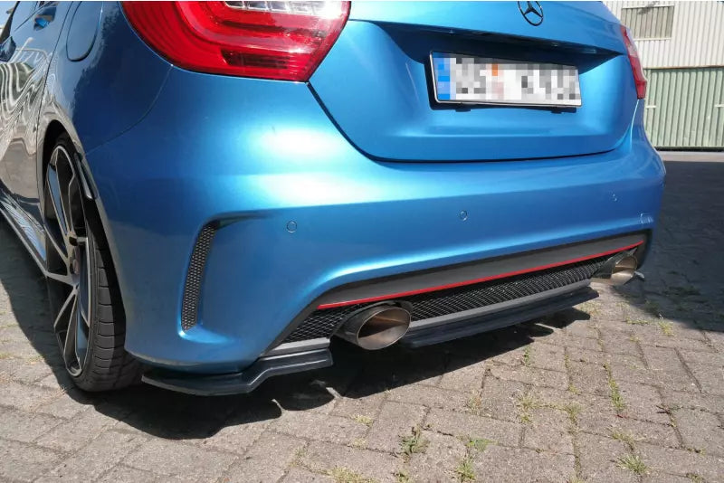 Maxton Design Heckdiffusor für Mercedes W176 AMG-Line vor Facelift Hochglanz schwarz – Ansicht 4