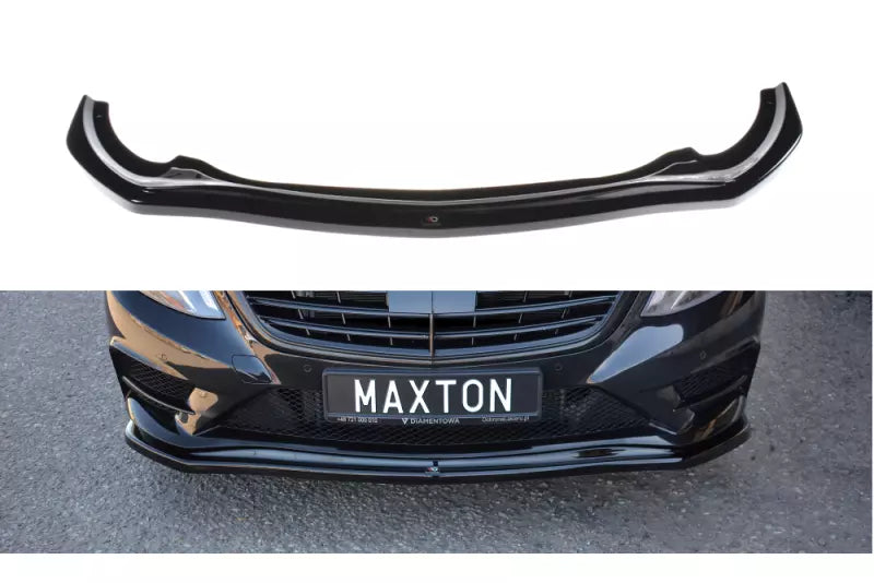 Maxton Design Frontlippe V.1 für Mercedes S-Klasse W222 AMG-Line Hochglanz schwarz – Ansicht 1