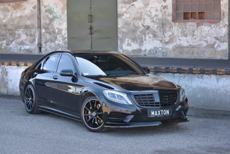 Maxton Design Frontlippe V.1 für Mercedes S-Klasse W222 AMG-Line Hochglanz schwarz – Ansicht 2