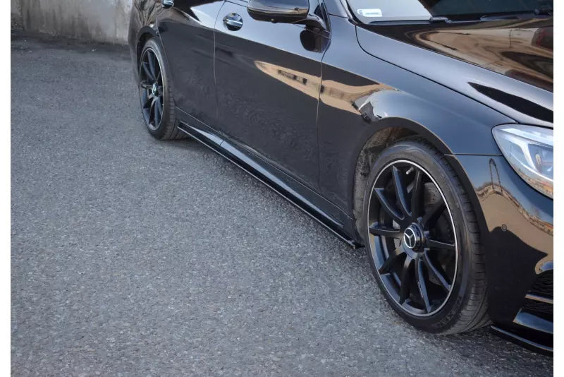 Maxton Design Seitenschweller (Paar) für Mercedes S-Klasse W222 AMG-Line Hochglanz schwarz – Ansicht 2