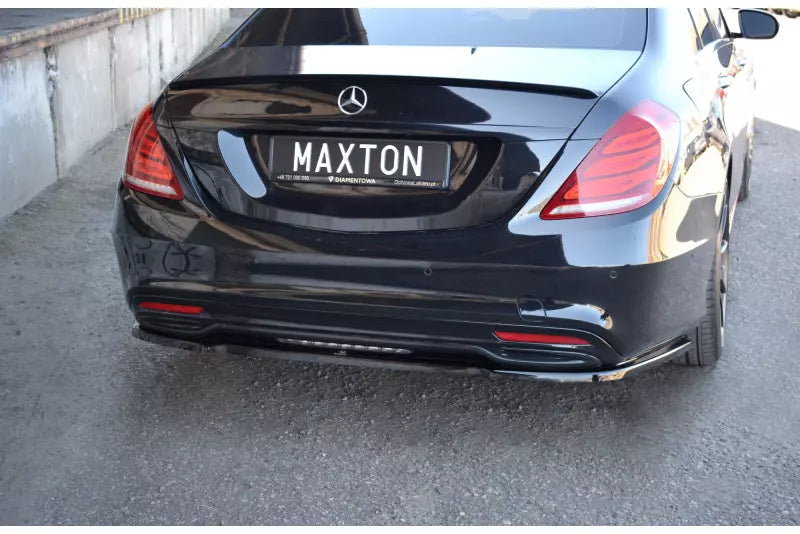 Maxton Design Heckdiffusor für Mercedes S-Klasse W222 AMG-Line Hochglanz schwarz – Ansicht 1