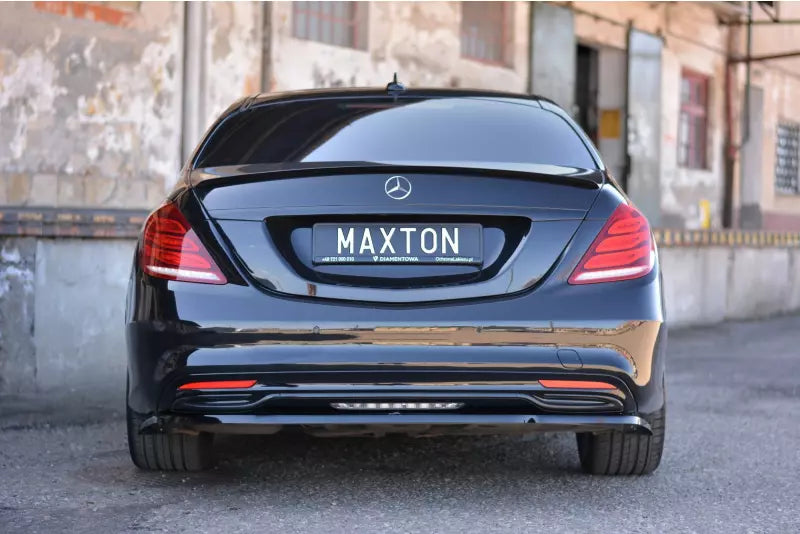 Maxton Design Heckspoiler Lippe für Mercedes S-Klasse W222 Hochglanz schwarz – Ansicht 2