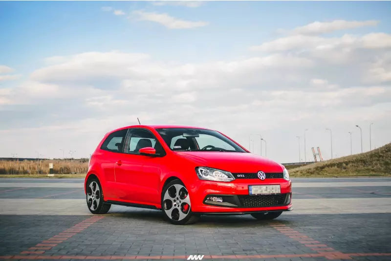 Maxton Design Frontlippe V.2 für VW Polo 5 GTI 6R vor Facelift Hochglanz schwarz – Ansicht 3