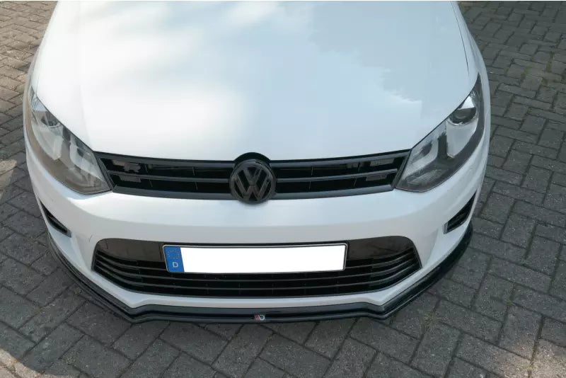 Maxton Design Frontlippe für VW Polo WRC Mk5 Hochglanz schwarz – Ansicht 1