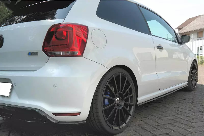 Maxton Design Seitenschweller (Paar) für VW Polo WRC Mk5 Hochglanz schwarz – Ansicht 2