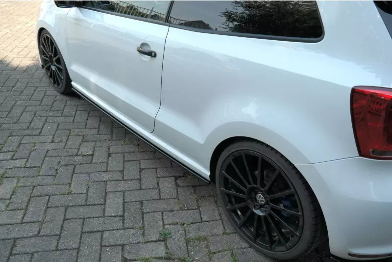 Maxton Design Seitenschweller (Paar) für VW Polo WRC Mk5 Hochglanz schwarz – Ansicht 3