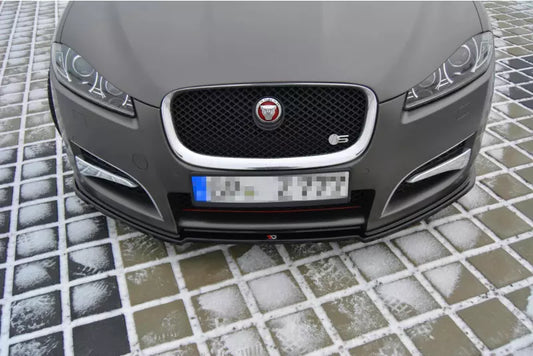 Maxton Design Frontlippe für Jaguar XF X250 Hochglanz schwarz – Ansicht 1