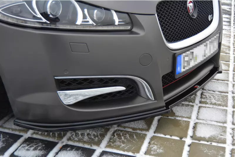 Maxton Design Frontlippe für Jaguar XF X250 Hochglanz schwarz – Ansicht 2