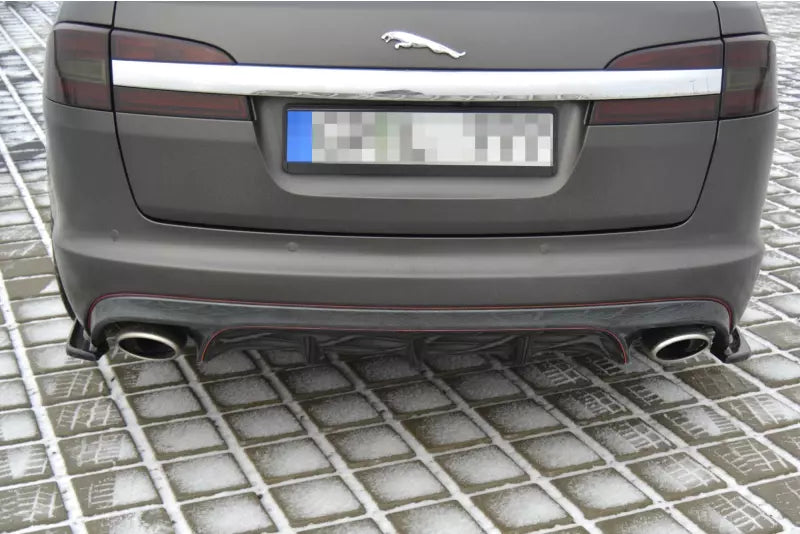 Maxton Design Diffusor Flaps für Jaguar XF X250 Hochglanz schwarz – Ansicht 2