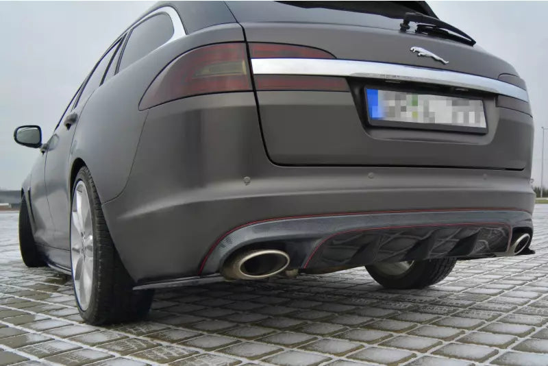 Maxton Design Diffusor Flaps für Jaguar XF X250 Hochglanz schwarz – Ansicht 3